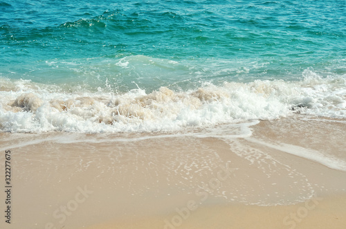 Sea and sand, beautiful beach, daylight, holiday summer concept