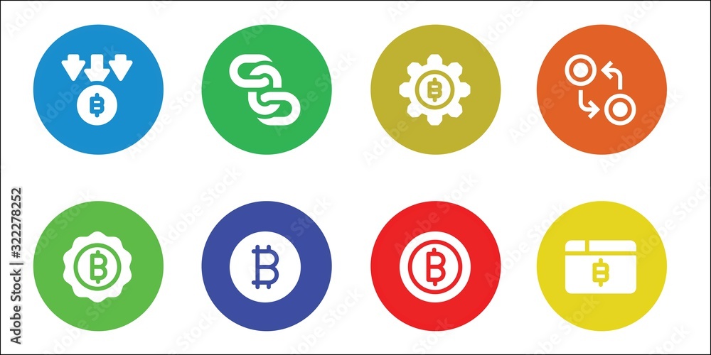 Modern Simple Set of crypto Vector filled Icons Modern Simple Set of crypto Vector filled Icons