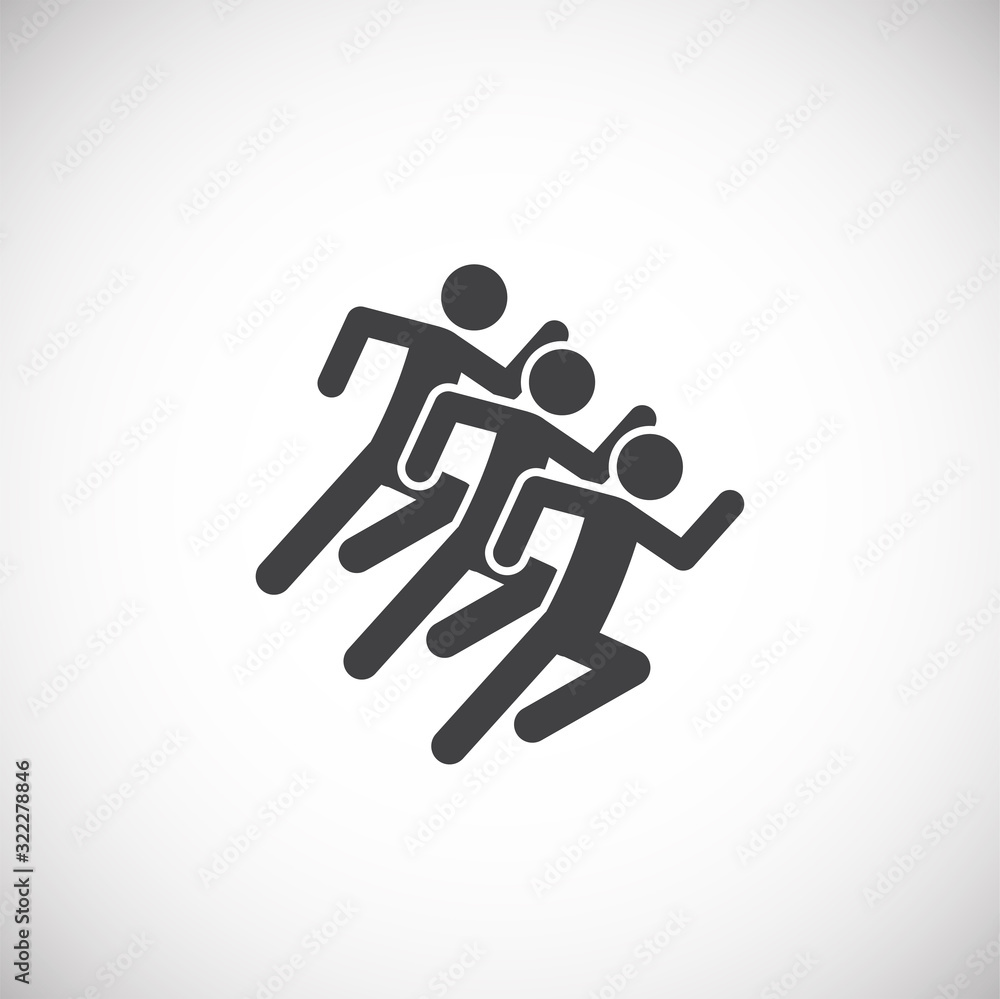 Running related icon on background for graphic and web design. Creative illustration concept symbol for web or mobile app Running related icon on background for graphic and web design. Creative illustration concept symbol for web or mobile app