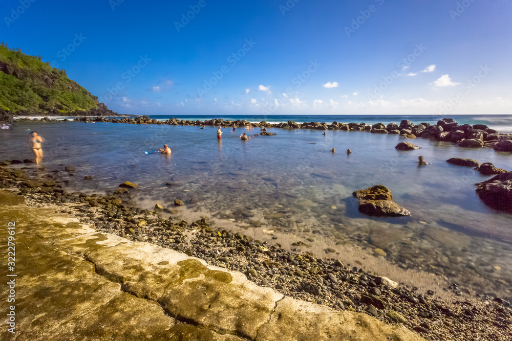 Obraz premium Bassin de baignade, Grand’Anse, île de la Réunion 