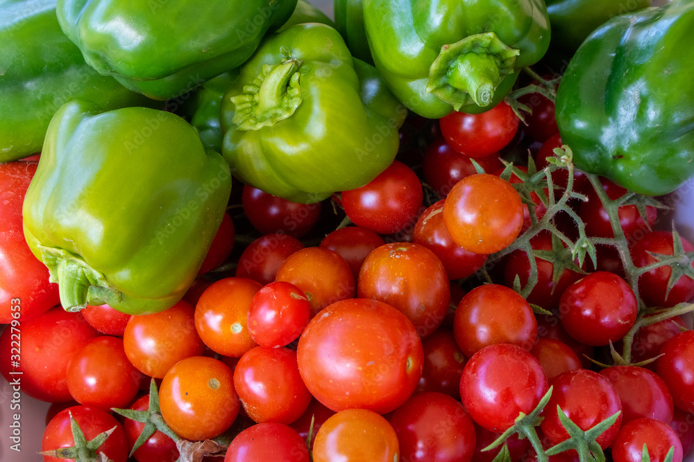 tomatoes and peppers tomatoes and peppers
