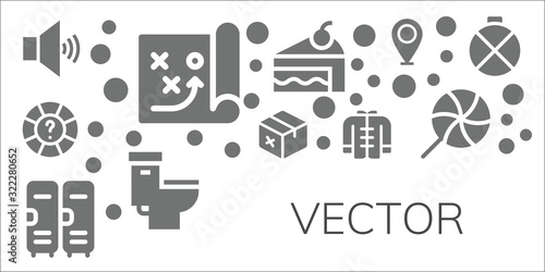 Modern Simple Set of vector Vector filled Icons