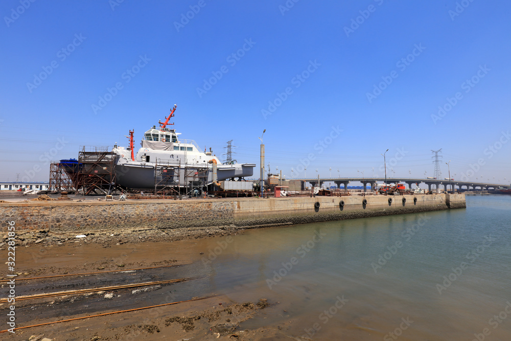 Ships awaiting repair are at the shipyard Ships awaiting repair are at the shipyard