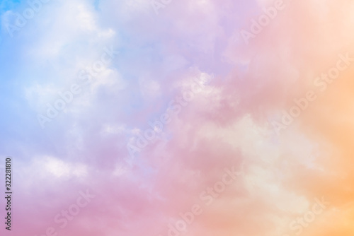 cloud background with a pastel colour © chachamp