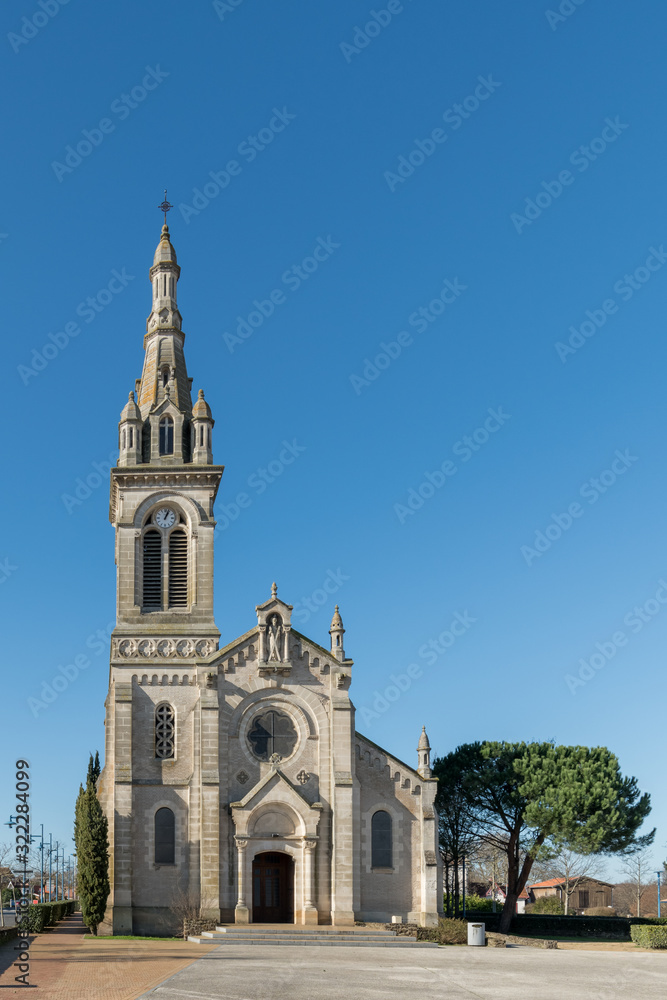 BASSIN D'ARCACHON (France), église de Le Teich