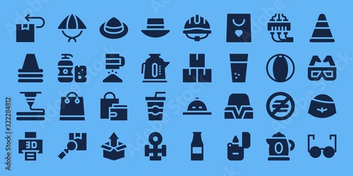 plastic icon set