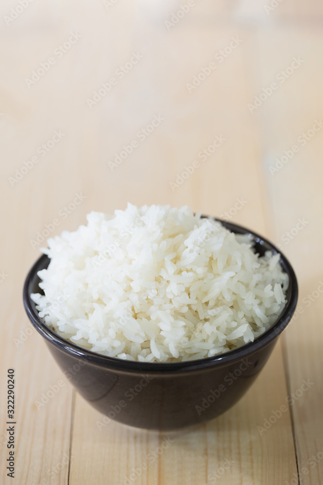 Steamed rice, jasmine rice Thailand genuine rice varieties. Steamed rice, jasmine rice Thailand genuine rice varieties.