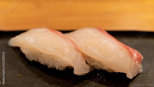 Sea beam suhi, Japanese traditional style, Japanese food