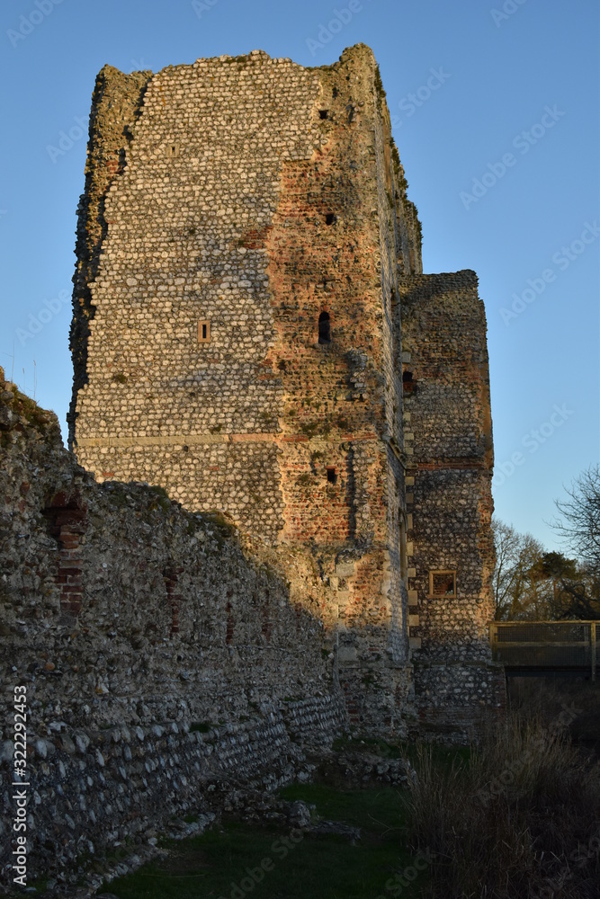 The inner gatehouse of Baconsthorpe Castle, in Norfolk, England, UK.