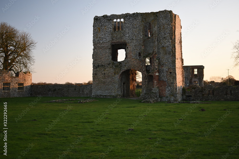 The inner gatehouse of Baconsthorpe Castle, in Norfolk, England, UK. The inner gatehouse of Baconsthorpe Castle, in Norfolk, England, UK.