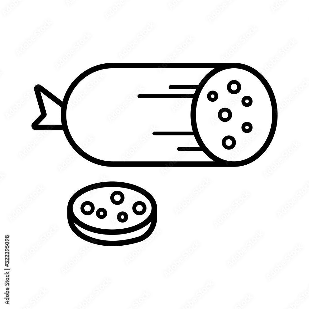 sausage vector icon illustration photo