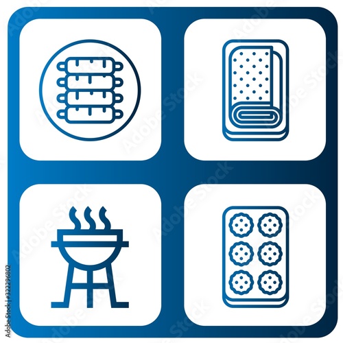 Set of bbq icons