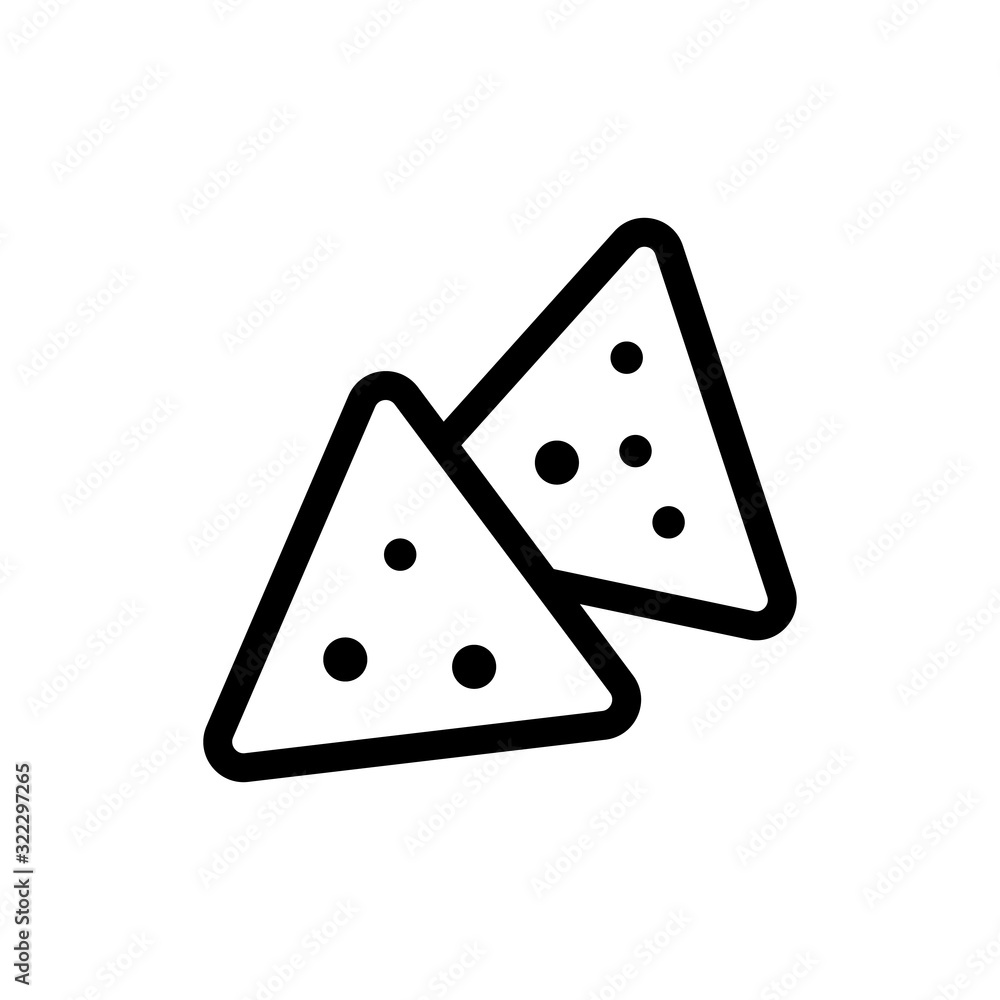 cracker icon vector. Thin line sign. Isolated contour symbol illustration cracker icon vector. Thin line sign. Isolated contour symbol illustration