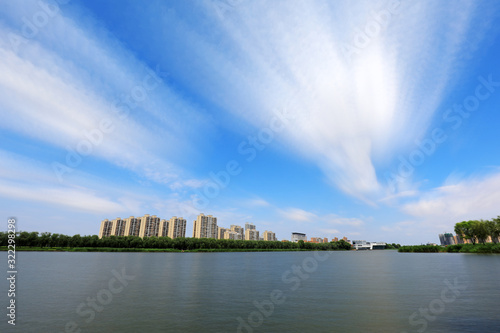 Waterfront City Architectural Scenery, Luannan County, Hebei Province, China