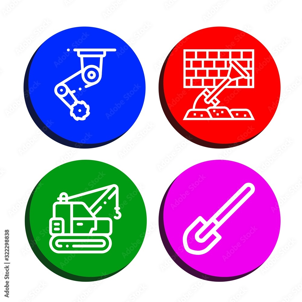 digger simple icons set digger simple icons set