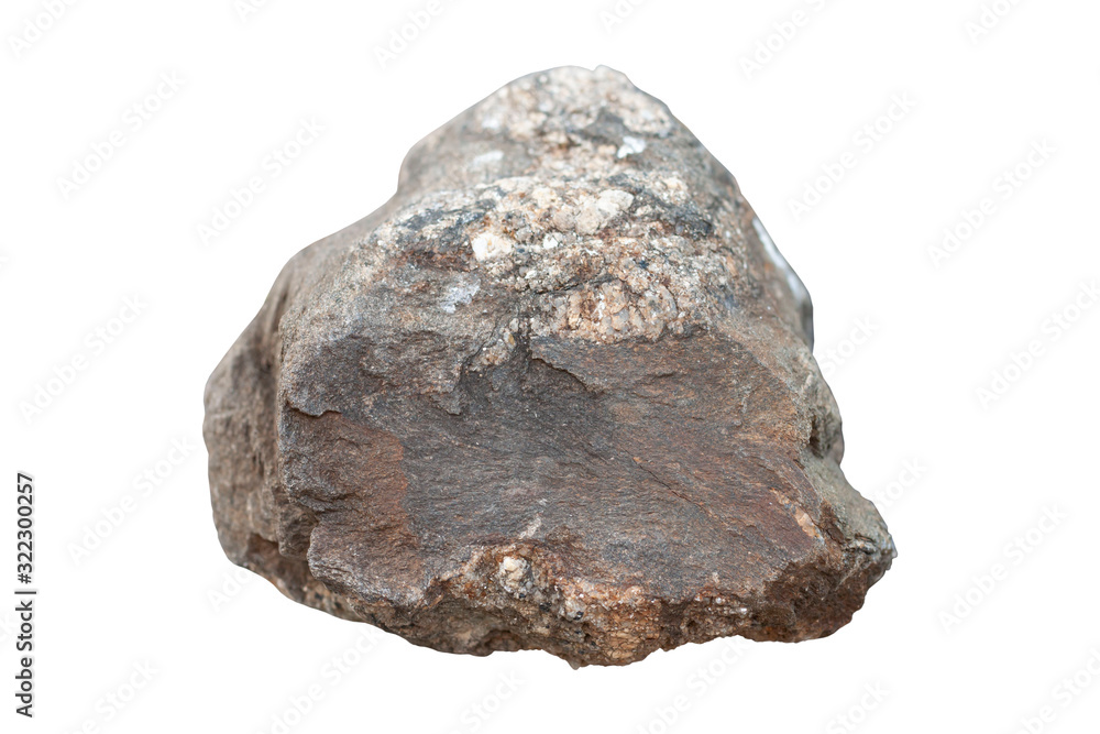 Schist rock isolated on white background included clipping path. Schist rock isolated on white background included clipping path.