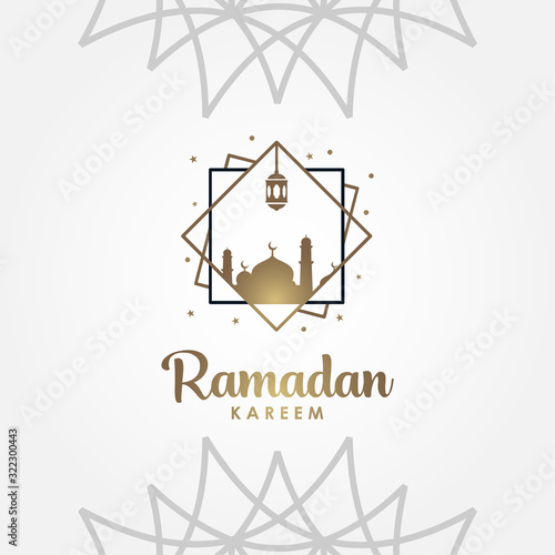 Ramadan Kareem Vector Design For Banner or Background