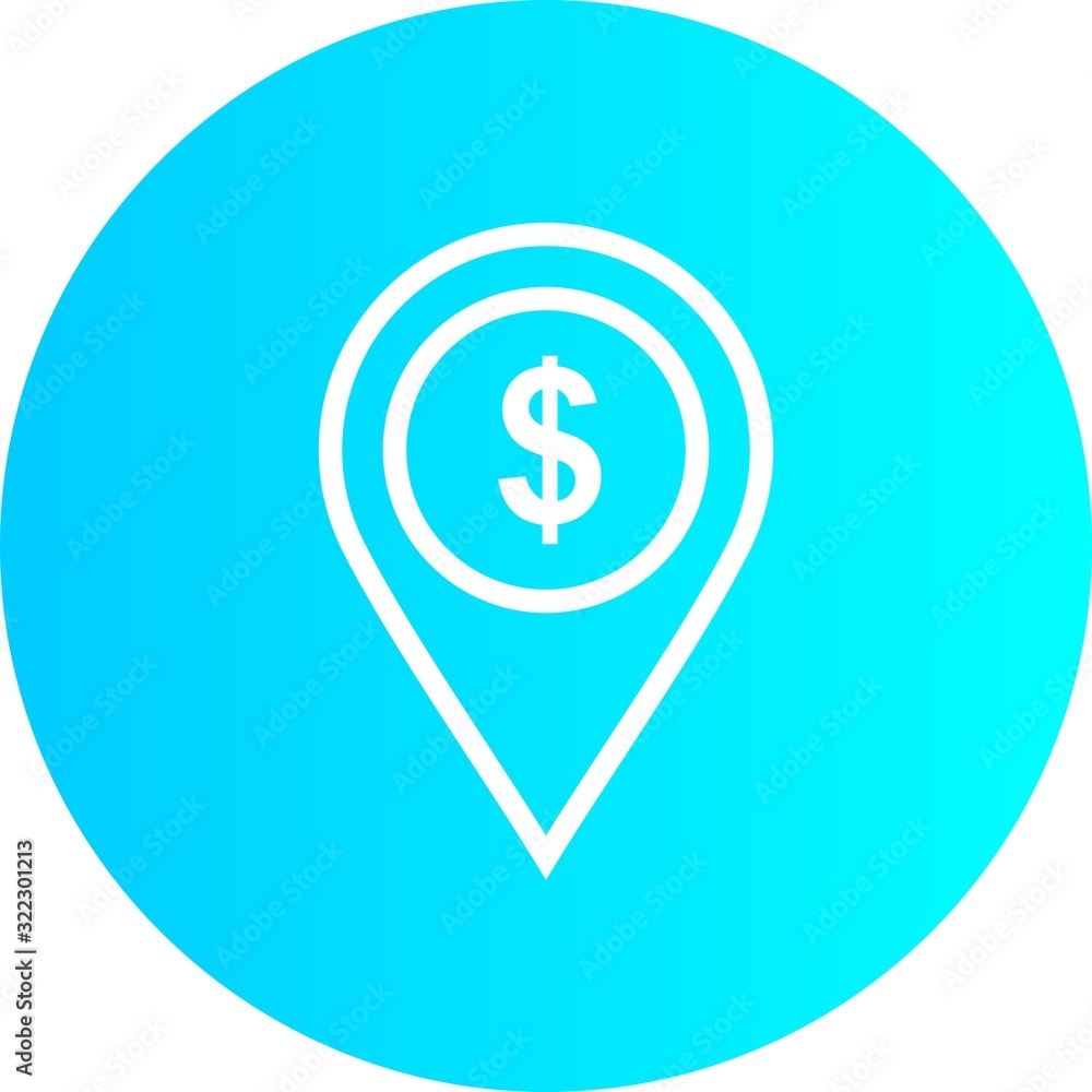 Blue Gradient Circle bankk ATM dollar Location to use in web application interface. It can also be used for travel and tourism industry. Blue Gradient Circle bankk ATM dollar Location to use in web application interface. It can also be used for travel and tourism industry.