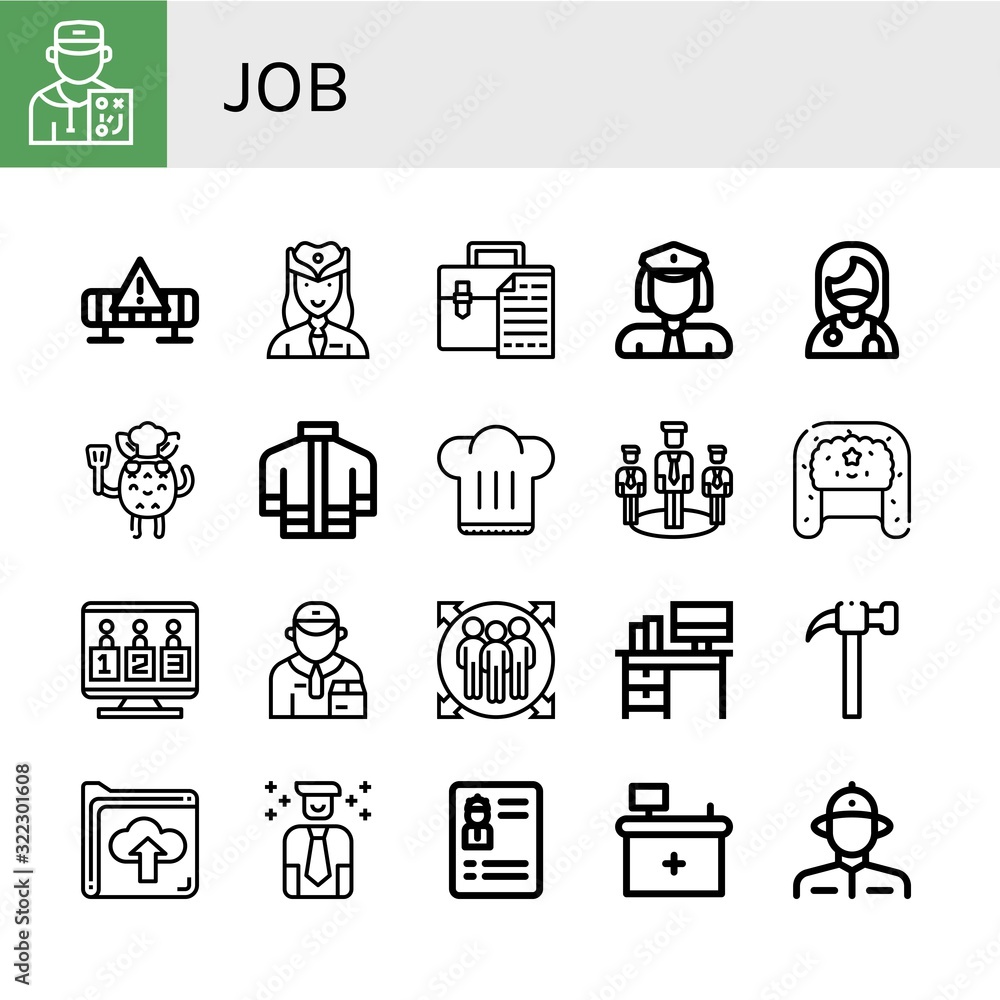 job icon set job icon set