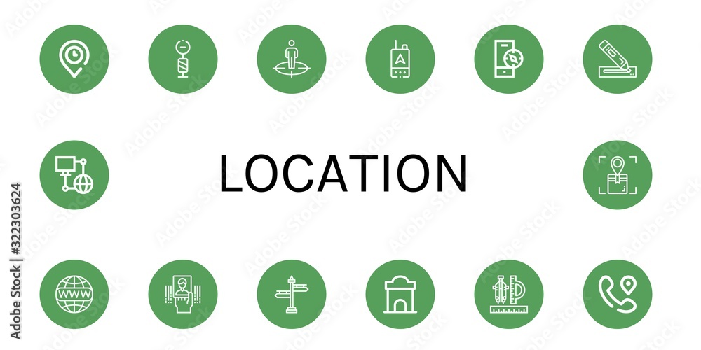 location icon set location icon set