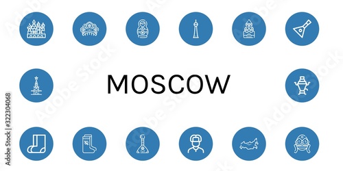 moscow icon set