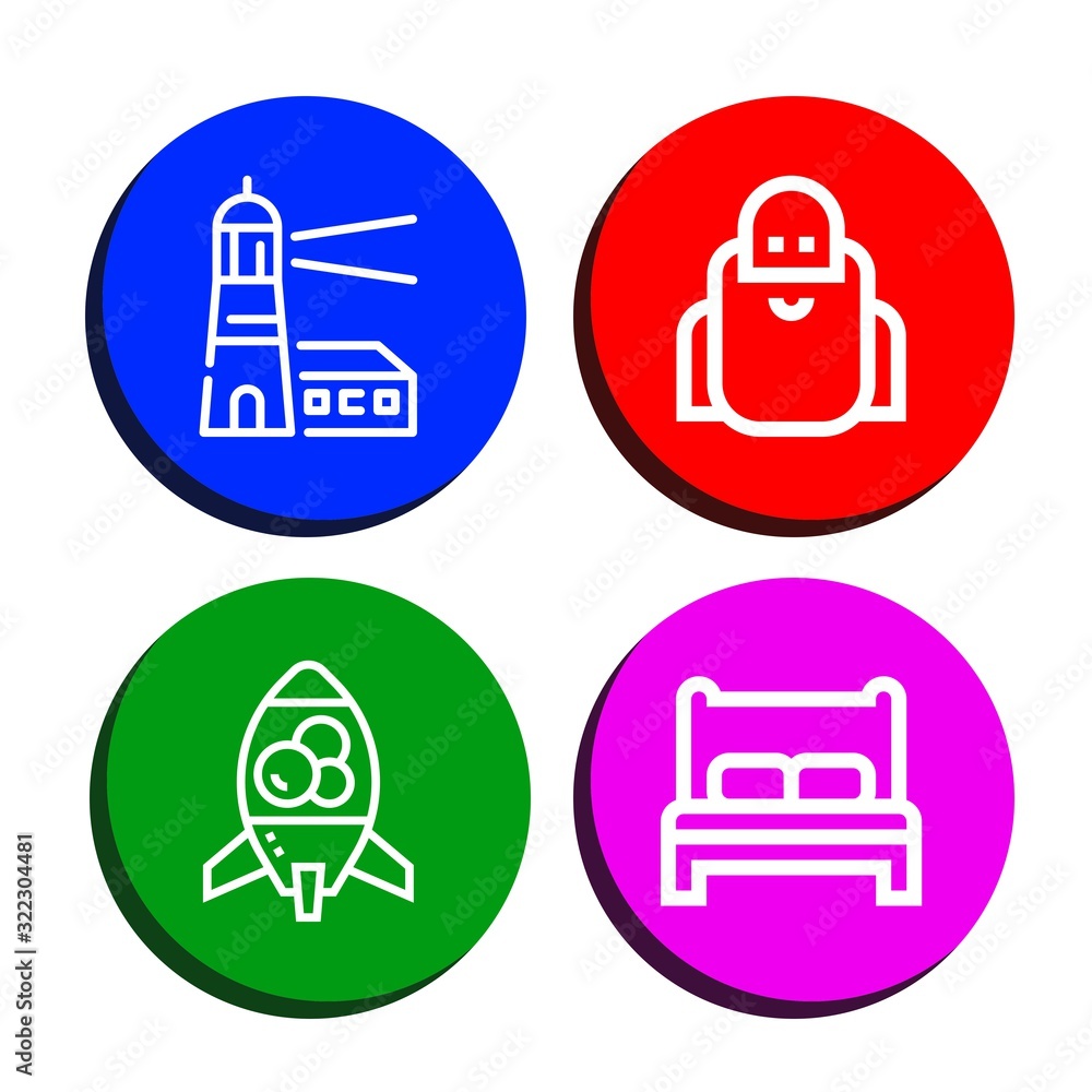 Set of night icons Set of night icons