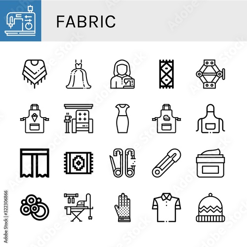 fabric icon set