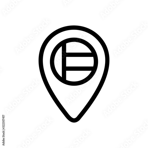 Free Download Location Dubai icon vector. Thin line sign. Isolated contour symbol illustration - GFXLoad