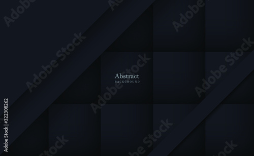 Black abstract background squares, vector illustration