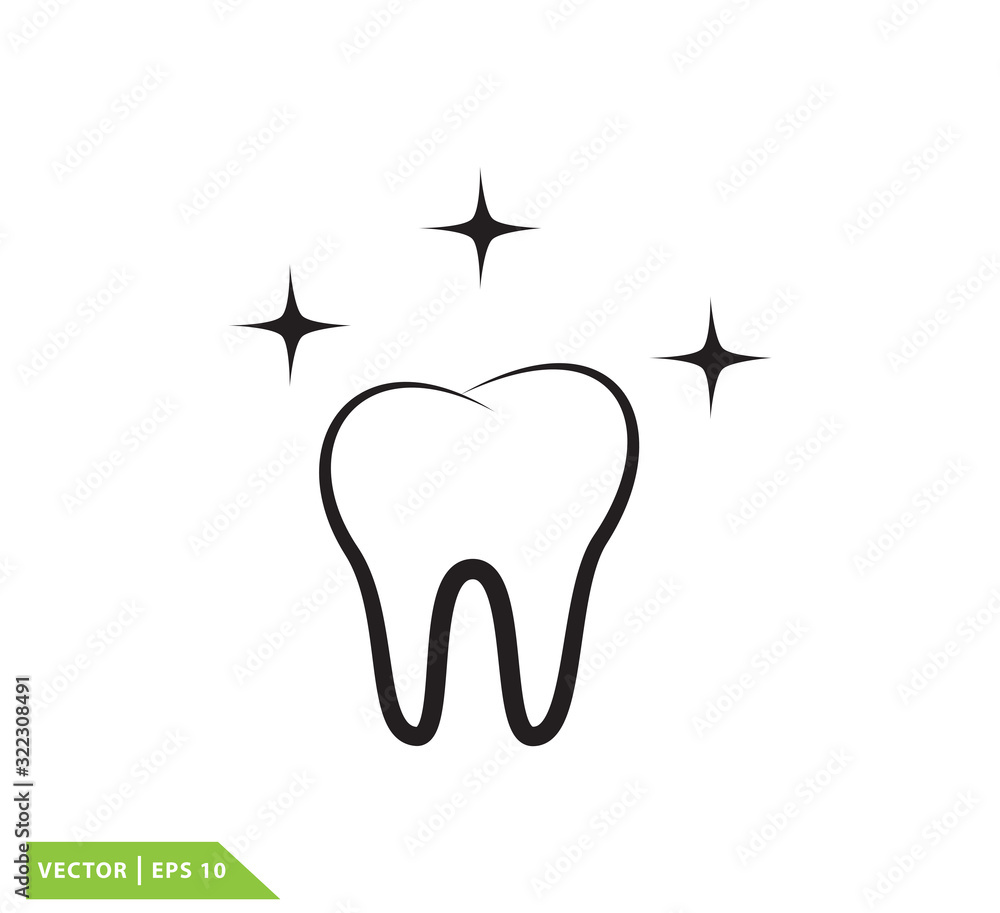 Dental icon vector logo template Dental icon vector logo template