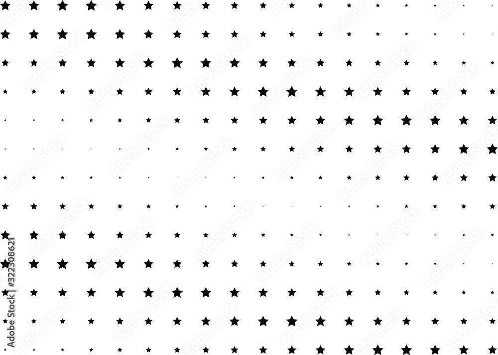Abstract halftone dotted background. Monochrome futuristic grunge pattern, stars. Vector modern optical pop art texture for posters, site, postcard, cover, labels, vintage sticker, mock-up layout. Abstract halftone dotted background. Monochrome futuristic grunge pattern, stars. Vector modern optical pop art texture for posters, site, postcard, cover, labels, vintage sticker, mock-up layout.