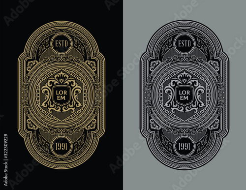 Vintage Label Classic Style,Emblem,Badge ,T shirt design,Drink,food, logo design inspiration.