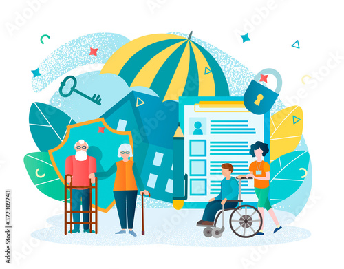 Pensioners, disabled people, people with disabilities in need of social assistance