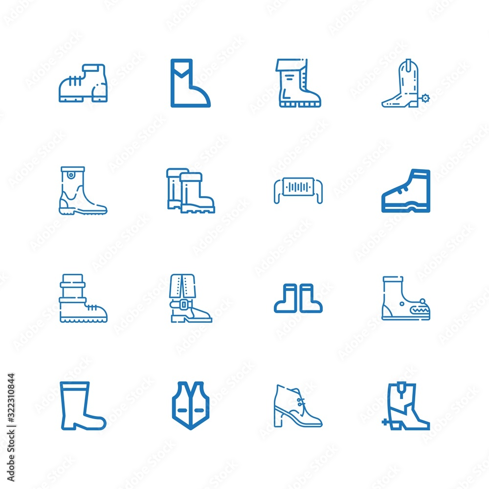 Editable 16 workwear icons for web and mobile Editable 16 workwear icons for web and mobile