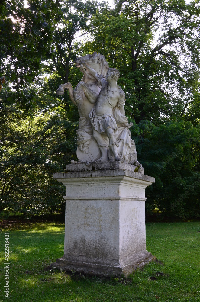 Fototapeta premium Statue in the park of Kassel, Germany