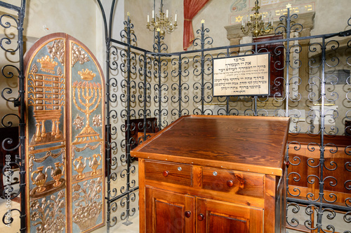 Obraz na płótnie Old Jewish synagogue or Remu synagogue