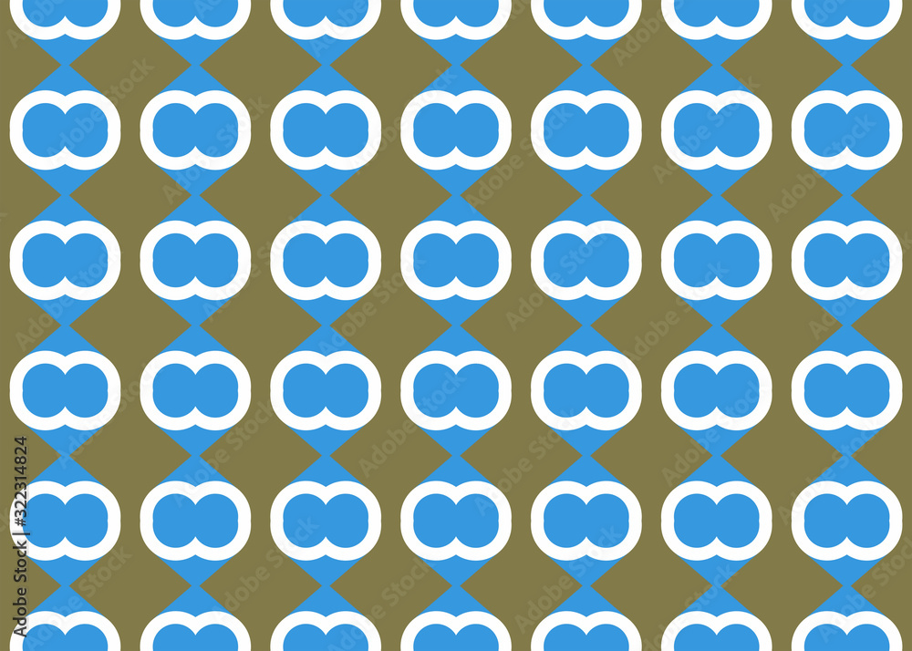 Seamless geometric pattern design illustration. Background texture. In blue, brown, white colors. Seamless geometric pattern design illustration. Background texture. In blue, brown, white colors.
