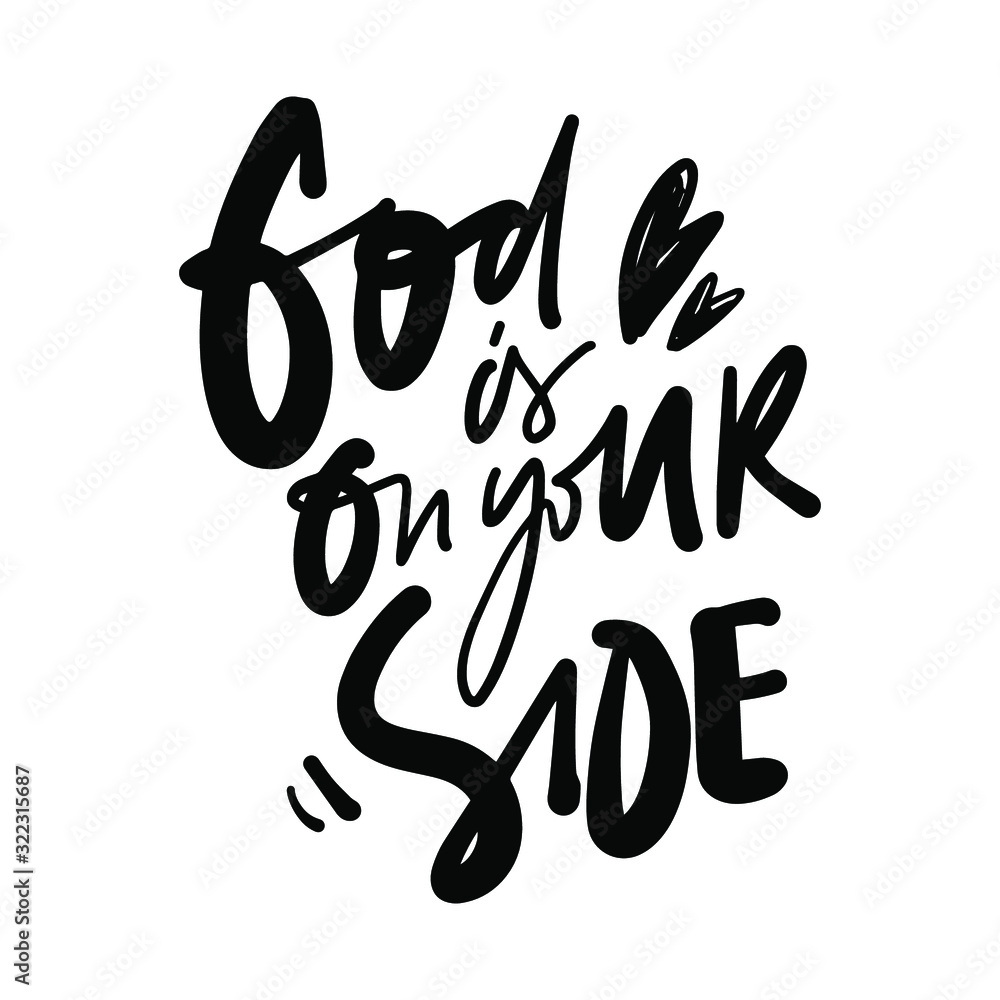 Positive quote for your design. Hand lettering illustration Positive quote for your design. Hand lettering illustration