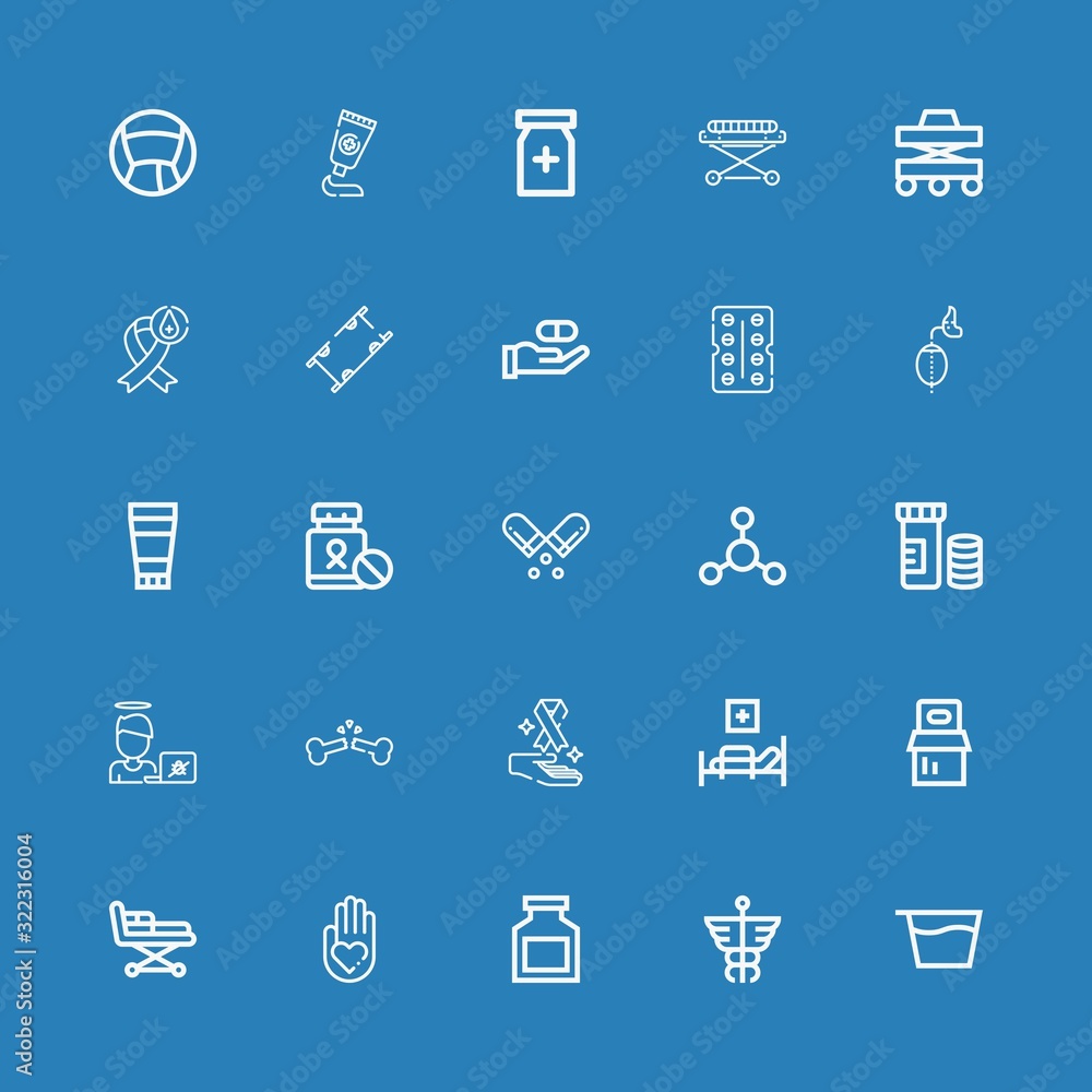 Editable 25 illness icons for web and mobile Editable 25 illness icons for web and mobile