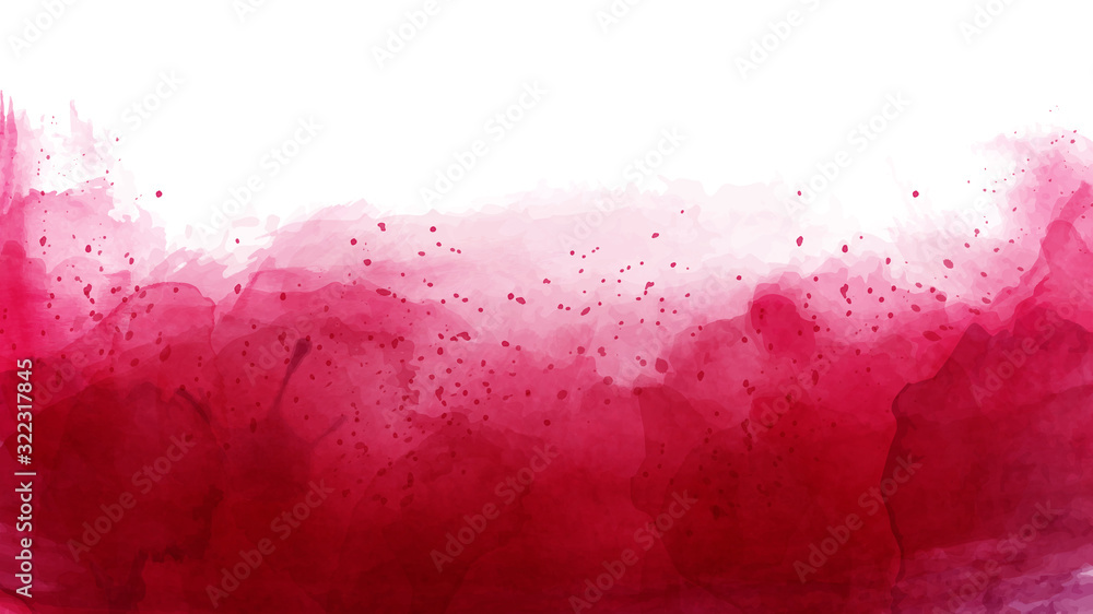 Abstract of cherry red watercolor background Stock Vector Adobe Stock