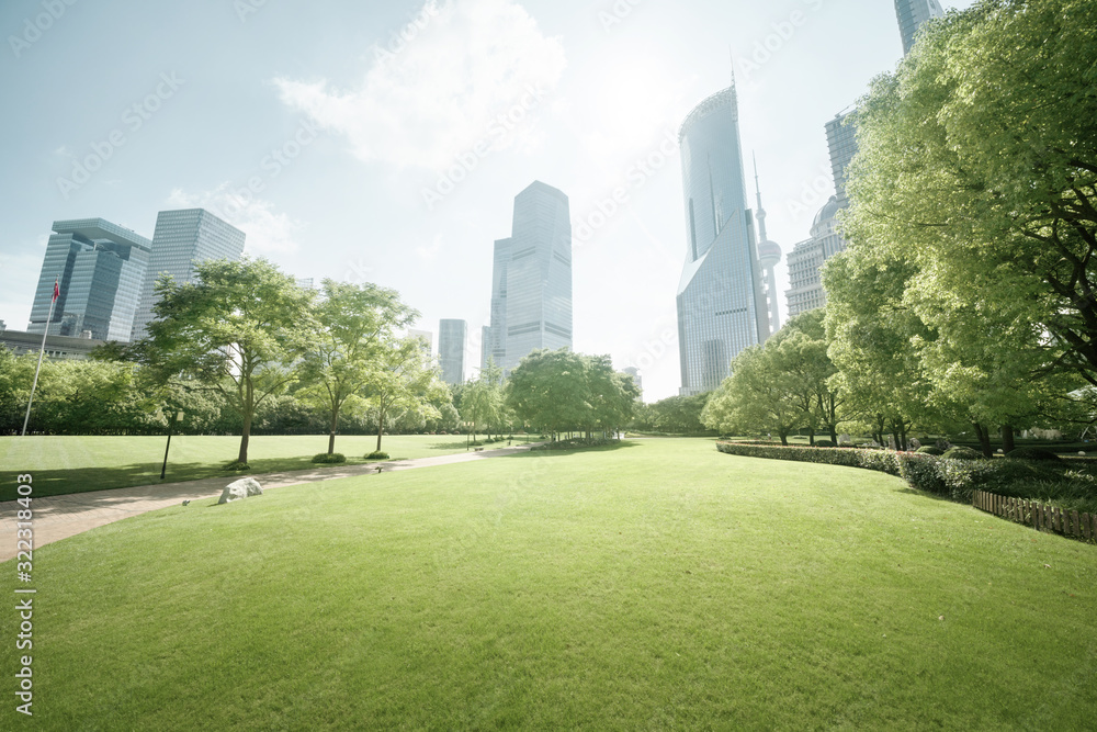 Green Space, Lujiazui Central, Shanghai, China Green Space, Lujiazui Central, Shanghai, China