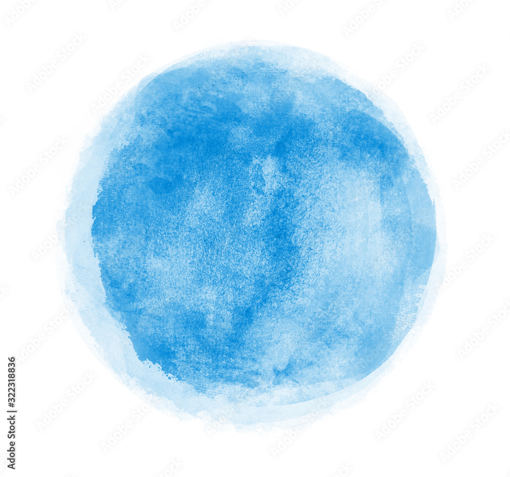 Watercolor circle on white as background Watercolor circle on white as background