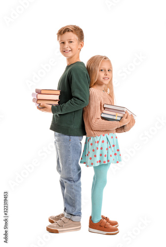 Little children with books ...