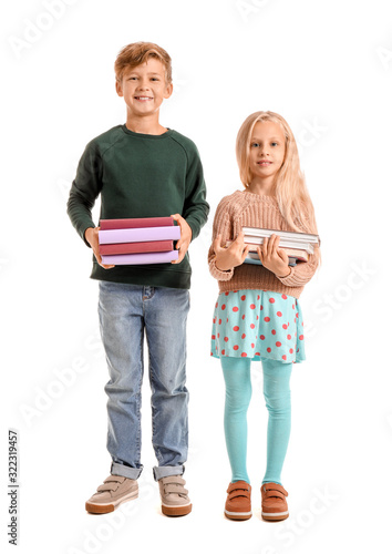 Little children with books ...
