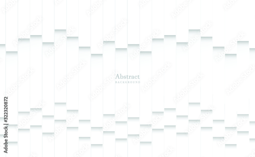Fototapeta premium Abstract geometric white and gray color background. Vector, illustration