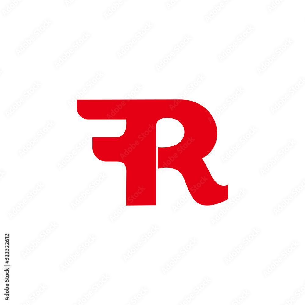 letter r symbol motion curves simple design logo vector letter r symbol motion curves simple design logo vector
