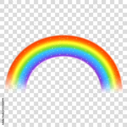 Rainbow icon isolated on transparent background