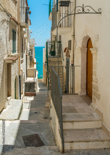 Fototapeta Naklejka Na Ścianę i Meble -  Scenic summer sight in Vieste, Province of Foggia, Puglia (Apulia), Italy. 
