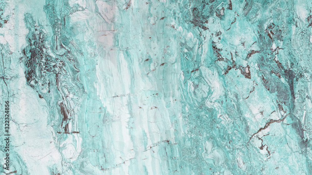 Turquoise aquamarine marbleized texture background marble