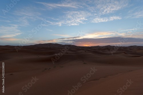 view of the desert in morocco